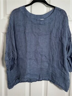 Relaxed 100%Linen Women's Top